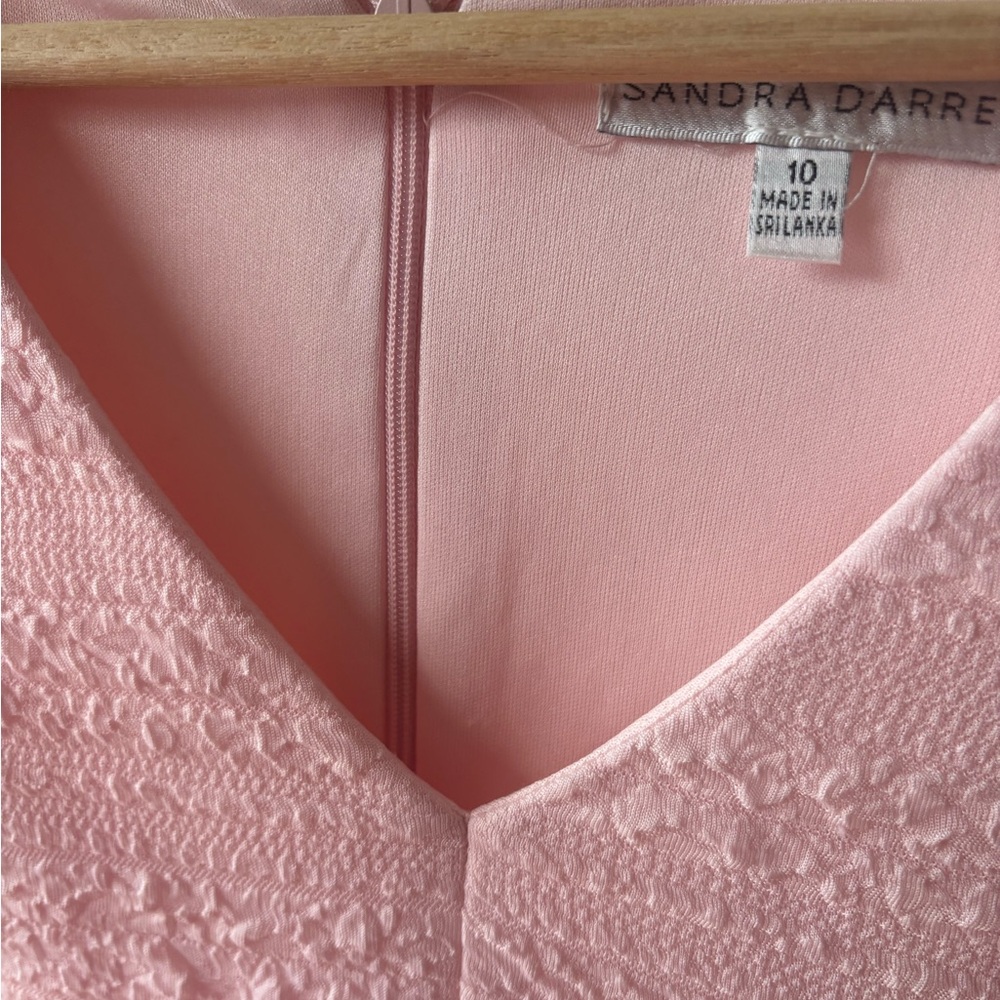 Sandra Darren size 10 soft pink swing dress